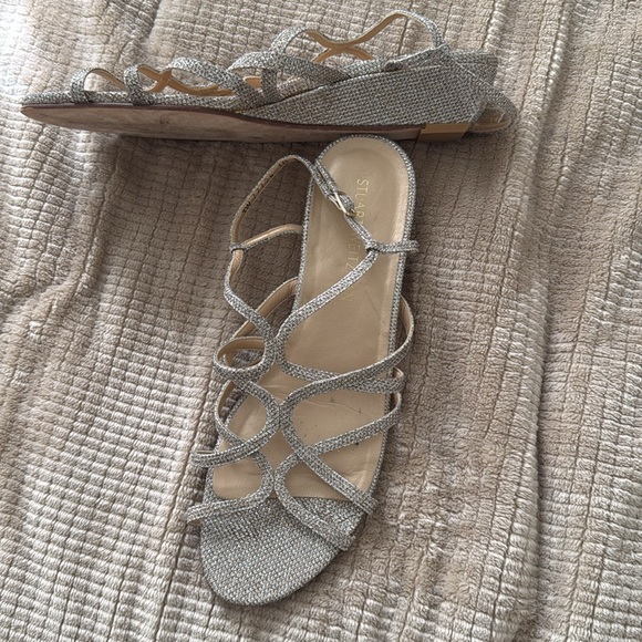 Stuart weitzman gold sandals - Picture 2 of 4